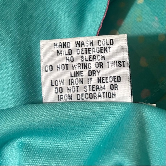 Vintage Fairycore Top Skirt Set 14 Blue Pink Floral Dot Flutter Sleeve K Studio - Picture 7 of 7